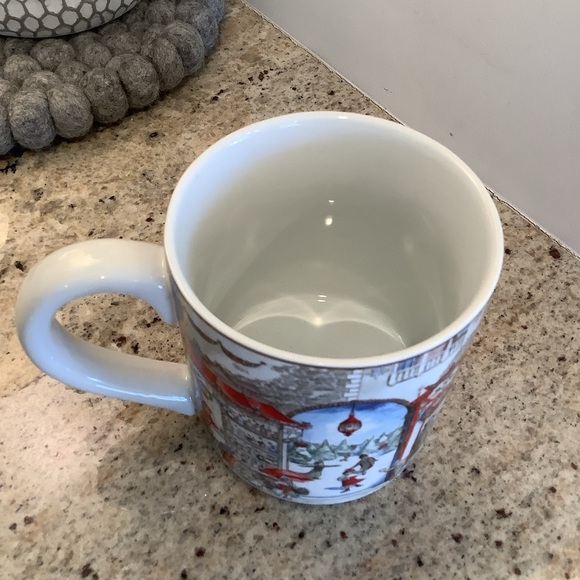 Williams Sonoma Town Square Holiday Mug with Scenic Design - Picture 2 of 8